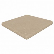 Ступень клинкерная плитка матовая Capri 905096 Redondeado Beige Угловая 33x33 18мм  бежевый Gres de Aragon