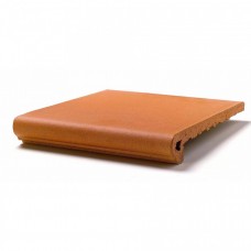 Ступень клинкерная плитка матовая Esmaltados Classic 901252 Natural Mali Peldano Redondo 33x33 18мм оранжевый Gres de Aragon Ступень клинкерная плитка матовая Esmaltados Classic 901252 Natural Mali Peldano Redondo 33x33 18мм оранжевый Gres de Aragon