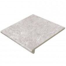 Ступень матовая Petra Anti-Slip Gris Round 33x30 14мм  серый Gres de Aragon