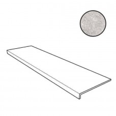 Ступень клинкерная плитка матовая Petra Gris Anti-Slip Recto 60x30 14мм  серый Gres de Aragon