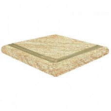 Ступень клинкерная плитка матовая Sahara Esquina Florentino Угловая 33x33 5.4мм  бежевый Gresmanc