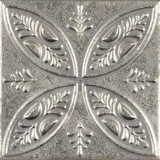 Керамическая плитка матовая Aged Silver Ornato 20x20 8мм  серый Aparici