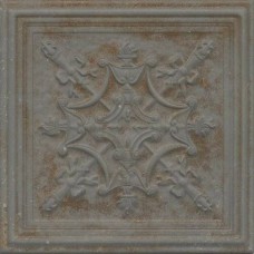 Керамическая плитка матовая Gatsby Tin Charcoal 20x20 9мм  черный Aparici