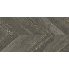 Керамогранит матовая Chevron Walnut Stamp 100x50 10мм  серый Aparici