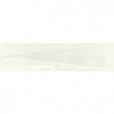 Декор глянцевая Bari White Decor 25x6 9мм  белый Harmony