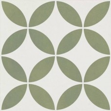 Керамогранит матовая Mayari Green Petals Lt 22x22 9мм  зеленый Harmony