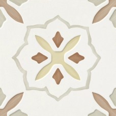 Керамогранит матовая Llevant 40461 Clay Cross LT 22x22 9мм  белый Harmony