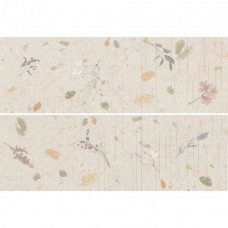 Панно матовая Botanical Decor Natural (к-т 2 шт) 90x60 9.8мм  бежевый Ibero