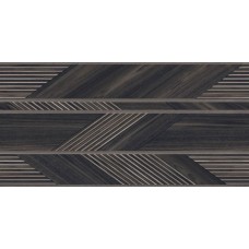 Керамогранит матовая Hazzel Wood Black Matt 120x60 8.5мм  черный Infinity Ceramica