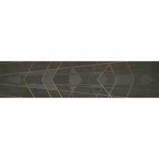 Керамогранит матовая Equinox 8431940351525 Anthracite Diamond Decor 260x60 6мм  черный Apavisa Porcelanico
