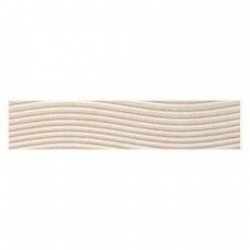 Бордюр глянцевая Marmo D Wall DG172L Digit Travertino Bianco Listello Onda Rettificato 73x15 11мм  бежевый Italgraniti