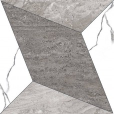 Керамогранит полированная ITL70792 Rogger Gris Polished 60x60 9мм  белый Italica