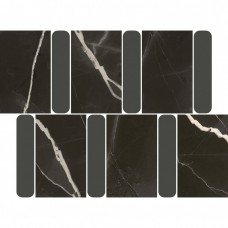 Мозаика полированная Стелларис 600110000980 Блэк Арган 37x27 9мм  черный Italon