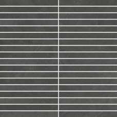 Мозаика матовая Continuum 610110001028 Petrol Mosaico Strip 30x30 9мм  черный Italon
