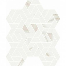 Мозаика матовая Метрополис 620110000152 Калакатта Голд Айкон 35x29 9мм  белый Italon