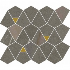 Мозаика матовая Метрополис 600110000946 Аркадиа Вертекс 30x26 6мм  серый Italon
