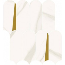 Мозаика матовая Метрополис 600110000948 Калакатта Элегант 36x33 6мм  белый Italon