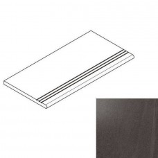 Ступень структурированная Контемпора X2 620040000028 Карбон Закругленная Грип 60x30 20мм  серый Italon