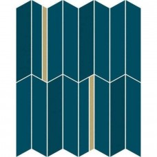 Мозаика глянцевая 3D Экспириенс 600110000972 Blue Glossy Mos Infinity 39x31 8.5мм  многоцветный Italon