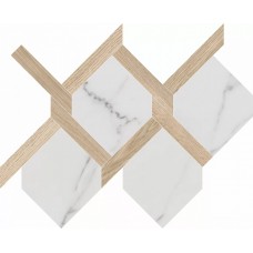 Декор матовая Монте Тиберио ID75T наборный 50x40 9мм  белый Kerama Marazzi