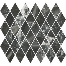 Мозаика глянцевая Риальто T054/48007 Мозаичный черный Глянцевый 38x35 10мм  Kerama Marazzi