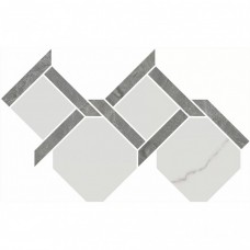 Декор лаппатированная Риальто ID167 3 Наборный Лаппатированный 48x30 9мм  белый Kerama Marazzi