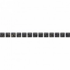 Карандаш глянцевая Веджвуд POF004 Бисер черный Золото 20x1 9мм  Kerama Marazzi