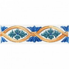 Бордюр глянцевая Капри STG/A460/5232 Майолика 20x6 9мм  белый Kerama Marazzi