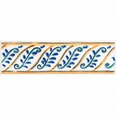 Бордюр глянцевая Капри STG/A462/5232 Майолика 20x6 9мм  белый Kerama Marazzi