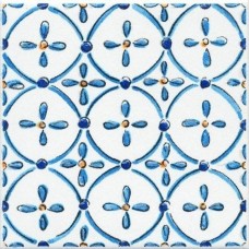 Декор глянцевая Капри STG/A450/5232 Майолика 20x20 9мм  белый Kerama Marazzi