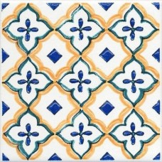 Декор глянцевая Капри STG/A469/5232 Майолика 20x20 9мм  белый Kerama Marazzi