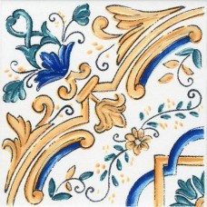 Вставка глянцевая Капри STG/A484/1146H 10x10 7мм  белый Kerama Marazzi