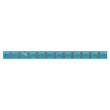 Бордюр глянцевая Карандаш POF008 Бисер Бирюзовый 20x1 10мм  синий Kerama Marazzi