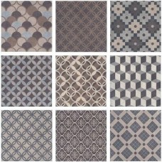 Керамогранит матовая Карнаби-стрит SG1577N Серый Орнамент 20x20 8мм  бежевый Kerama Marazzi