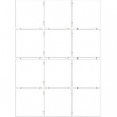 Керамическая плитка глянцевая Конфетти 1146H Полотно Белая Блестящая (9.9x9.9) 40x30 7мм  белый Kerama Marazzi