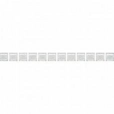 Бордюр глянцевая POF010 Бисер белый 20x1 12мм  Kerama Marazzi