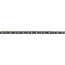 Бордюр глянцевая POD014 Бисер Антрацит 20x1 9мм  черный Kerama Marazzi