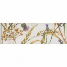 Бордюр глянцевая Астория SST/A04/12105R Птицы белый Обрезной 25x8 9мм  Kerama Marazzi