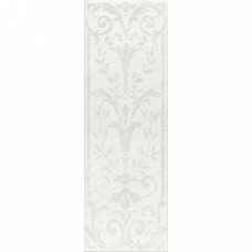 Декор матовая Борсари HGD/A126/12103R Орнамент Обрезной 75x25 9мм  белый Kerama Marazzi