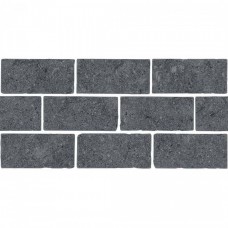 Бордюр матовая Роверелла BR021 серый Темный Мозаичный 35x15 11мм  Kerama Marazzi