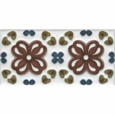 Декор глянцевая Клемансо STG/B616/16000 Орнамент 15x7 6.9мм  белый Kerama Marazzi