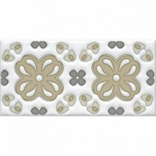 Декор глянцевая Клемансо STG/A616/16000 Орнамент 15x7 6.9мм  белый Kerama Marazzi