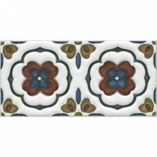 Декор глянцевая Клемансо STG/B617/16000 Орнамент 15x7 6.9мм  белый Kerama Marazzi