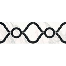 Бордюр глянцевая Фрагонар ID91 наборный белый 30x10 11мм  двухцветный Kerama Marazzi