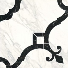 Декор матовая Фрагонар ID88T наборный белый 1/4 розона 30x30 9мм  Kerama Marazzi