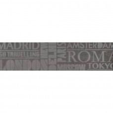 Керамогранит матовая Про Матрикс SBD013/DD3184 Антрацит Шрифты 60x15 11мм  серый Kerama Marazzi