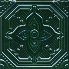 Декор глянцевая Салинас SSA003 зеленый 15x15 9мм  Kerama Marazzi