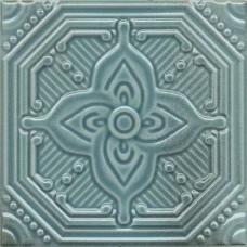 Декор глянцевая Салинас SSA004 Лазурный 15x15 9мм  голубой Kerama Marazzi