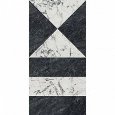Керамогранит лаппатированная Бьянко Неро SG565422R белый Черный Лаппатированный Обрезной 120x60 9мм  Kerama Marazzi