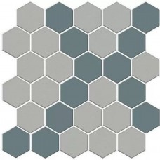 Мозаика матовая Агуста AD/A674/MM 7 Мозаичный (6x6) 30x30 6.9мм  серый Kerama Marazzi